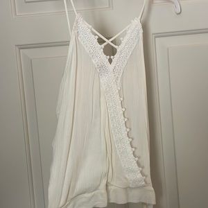 Crave Fame cream colored tank top size small